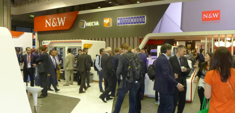 Stand de N&W Global Vending durante la pasada edición de Venditalia en 2016.